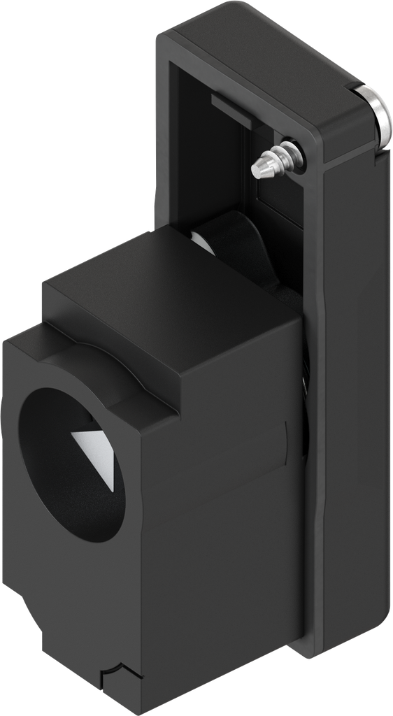 Locking set with insert triangular 6.5 CNOMO, Polyamide GF black