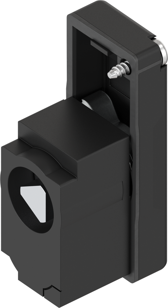 Locking set with insert triangular 9, Polyamide GF black