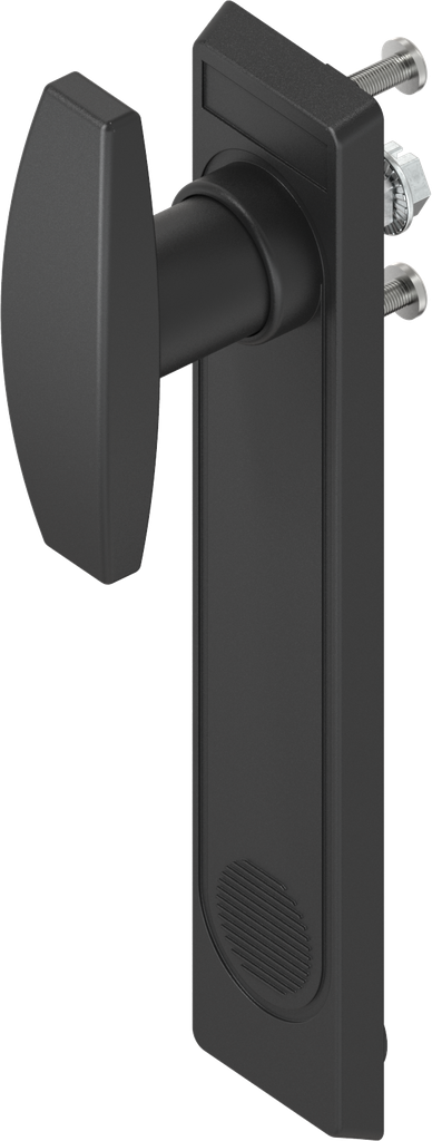 capotage 2153 avec poignée en T sans clé, polyamide noir et zamak époxy noir