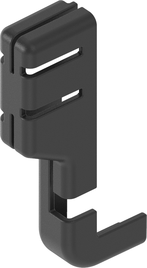 Leitungsabdeckung für ePush Lock, Polyamid GF schwarz