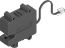 Einpunktverriegelung mit Notöffnung, Battery backup, Polyamid GF schwarz