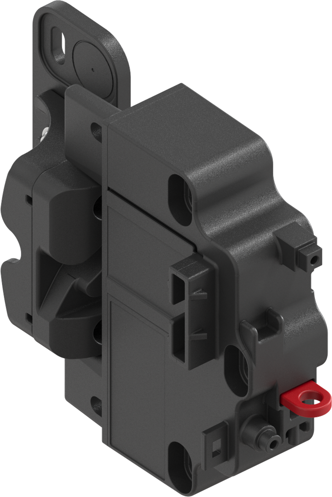ePush Lock electromechanical push lock with emergency opening for central locking, Polyamide GF black