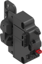 ePush Lock electromechanical push lock with emergency opening for central locking, Polyamide GF black