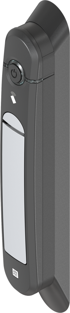 Zamak gepoedercoat in wit aluminium en polyamide GV zwart