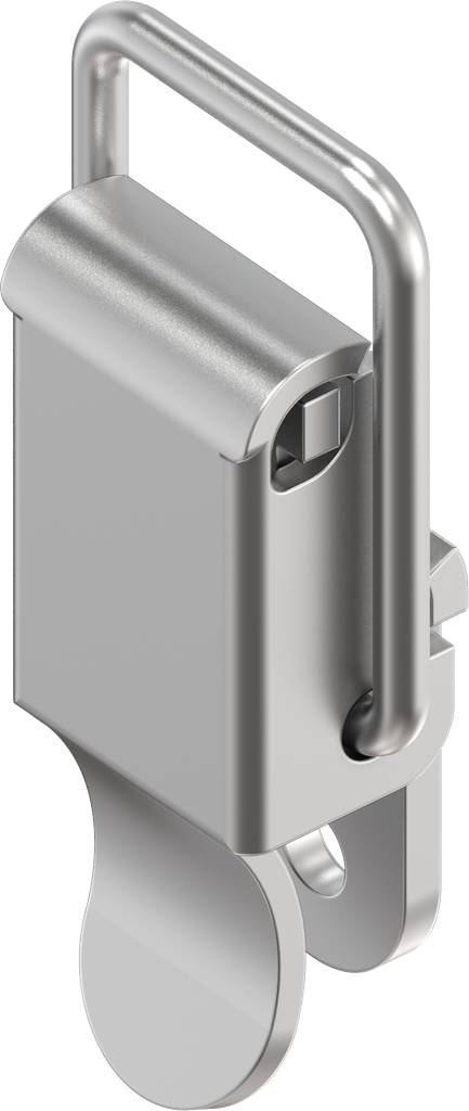 Spanslot met spanbeugel zonder oog voor hangslot, zonder montagegaten, RVS 304