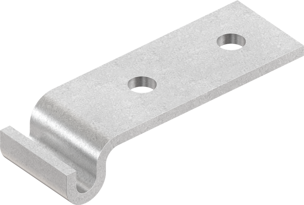 Riscontro, forato, acciaio zincato DS più Top Coat