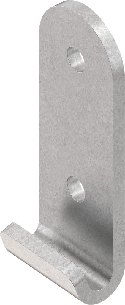 Hook, drilled, Steel zinc-plated DS plus top coat