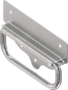 Chest handle without piano wire torsion spring, Steel zinc-plated DS plus top coat