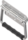 Chest handle without piano wire torsion spring and counterplate, Steel zinc-plated DS plus top coat