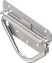 Slinging ring with leaf spring, Steel zinc-plated DS plus top coat