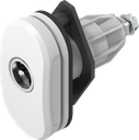 verrou à compression « Basic ECO » pour cylindre (système 3), polyamide GF blanc