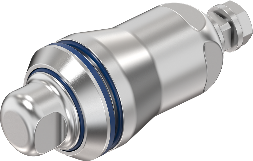 Chiusura 1/4 di giro a compressione per settore igienico/sanitario, acciaio inox AISI 316L