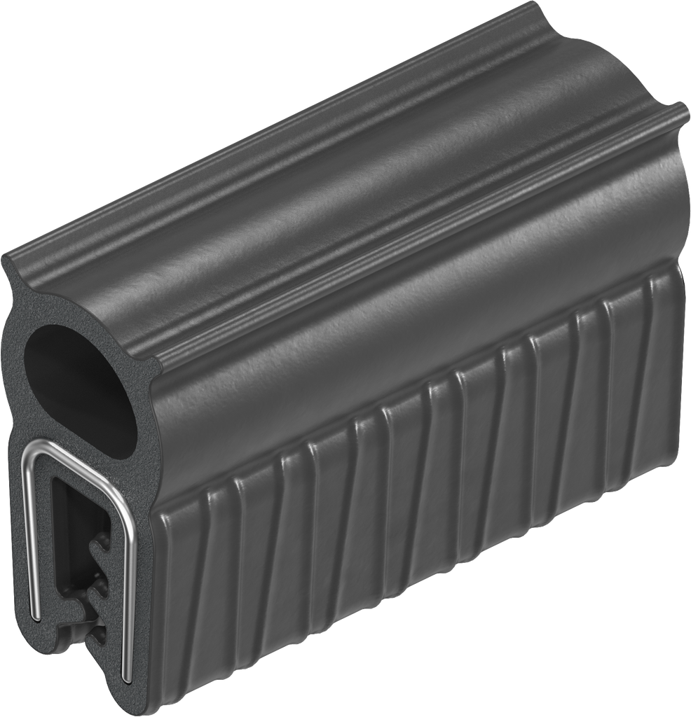 Guarnizione autobloccante in materiale ignifugo, silicone (materiale solido) 60 ± 5 Shore A nero