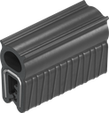 Dichtprofil selbstklemmend aus Brandschutzmaterial, Siliconvollmaterial 60 ± 5 Shore A schwarz
