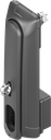 poignée escamotable « longue » pour cadenas sans module, polyamide GF noir
