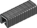 Kantenschutz selbstklemmend aus Brandschutzmaterial, EPDM 60 ± 5 Shore A schwarz