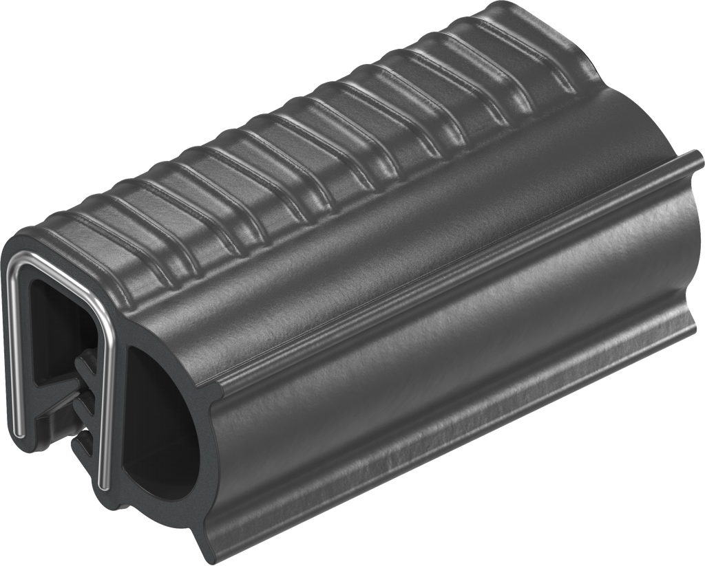Dichtprofil selbstklemmend, Moosgummi EPDM; Klemmprofil EPDM 65 ± 5 Shore A schwarz