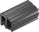 Sponsrubber EPDM; klemprofiel EPDM 65 ± 5 Shore A zwart