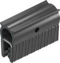 Dichtprofil selbstklemmend aus Brandschutzmaterial, Moosgummi EPDM; Klemmprofil EPDM 60 ± 5 Shore A schwarz