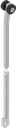 tringle ronde L = 1 001 - 1 100 mm, acier zingué
