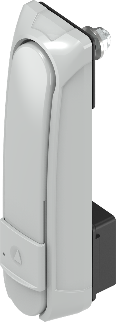 Zwenkgreep "lang" met WK2 voor profiel-halfcilinder 45 mm (A = 35 mm), Zamak grijs poedergecoat RAL 7038 en anti-graffiti coating