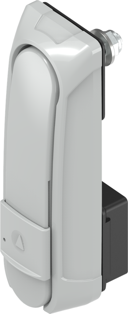 Swinghandle "short" with RC2 for type KABA 1514, Zinc die grey powder-coated RAL 7038 and anti-graffiti coated