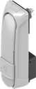 Zwenkgreep "kort" met WK2 voor type KABA 1514, Zamak grijs poedergecoat RAL 7038 en anti-graffiti coating