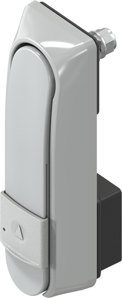 Zwenkgreep "kort" met WK2 voor KABA type 1514, Zamak grijs poedergecoat RAL 7038