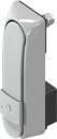 Zwenkgreep "kort" met WK2 voor KABA type 1514, Zamak grijs poedergecoat RAL 7038