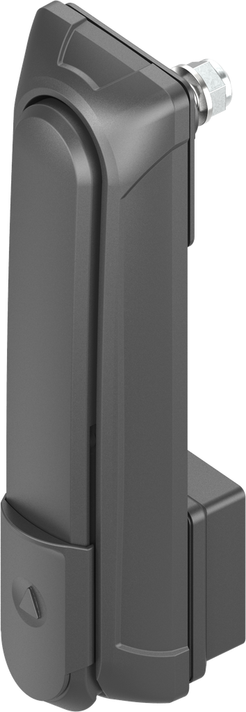 poignée escamotable « longue » sans module, polyamide GF noir