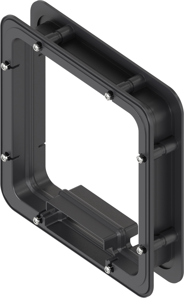 Telaio distanziale schiumato dall'interno per Ts = 40 mm, ABS nero