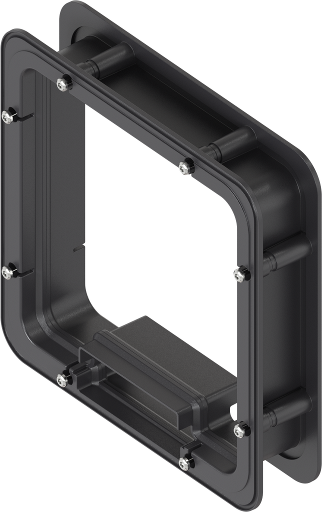 Telaio distanziale schiumato dall'interno per Ts = 45 mm, ABS nero