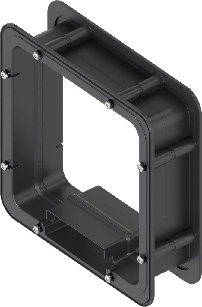 Telaio distanziatore non schiumato per Ts = 60 mm, ABS nero