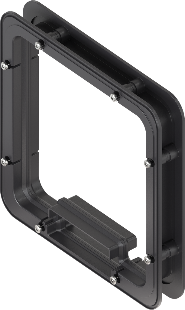 Telaio distanziatore non schiumato per Ts = 30 mm, ABS nero