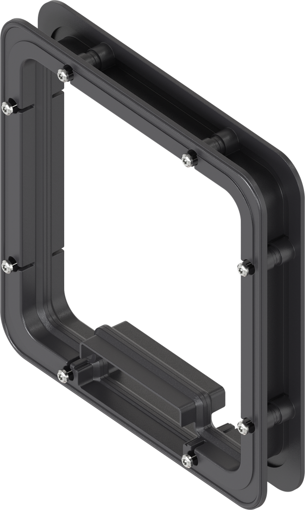 Telaio distanziale schiumato per Ts = 30 mm, ABS nero
