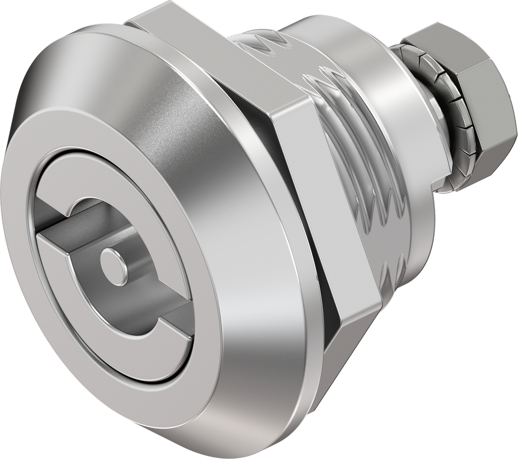 Chiusura 1/4 di giro doppia aletta 3 resistente alle vibrazioni, acciaio inox AISI 316