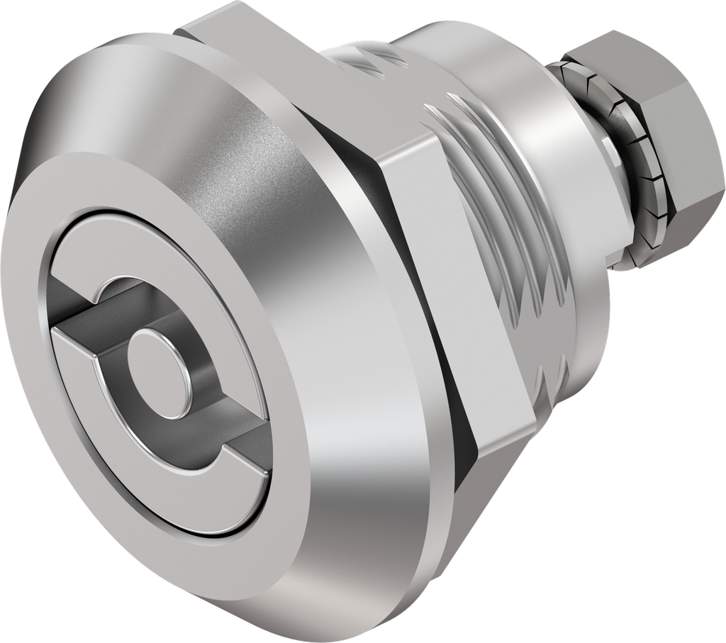 Chiusura 1/4 di giro doppia aletta 5 resistente alle vibrazioni, acciaio inox AISI 316