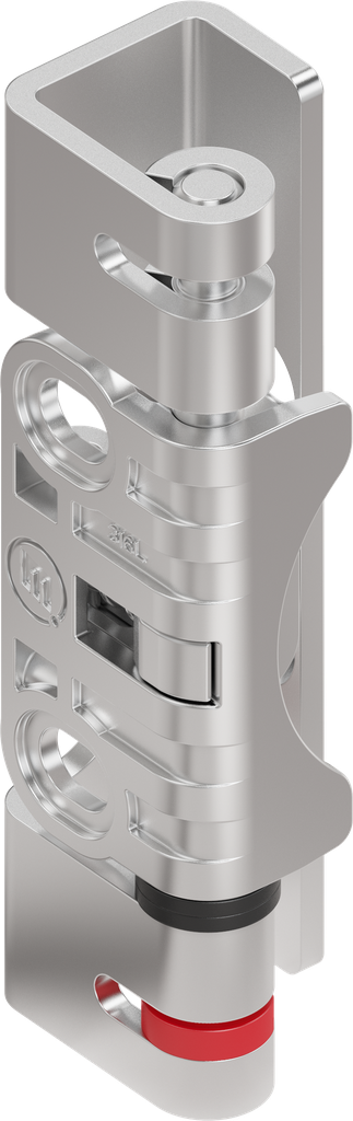 Cerniera 125° per montaggio rapido, acciaio inox
