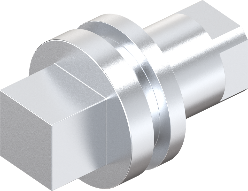 Insert square 8, Zinc die chrome-plated; 1000-05
