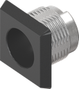 Housing for insert, Zinc die black powder-coated