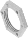 Dado per messa a terra M22x1,5, acciaio zincato