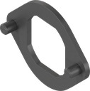 Draaiborging, Zamak zwart gepoedercoat