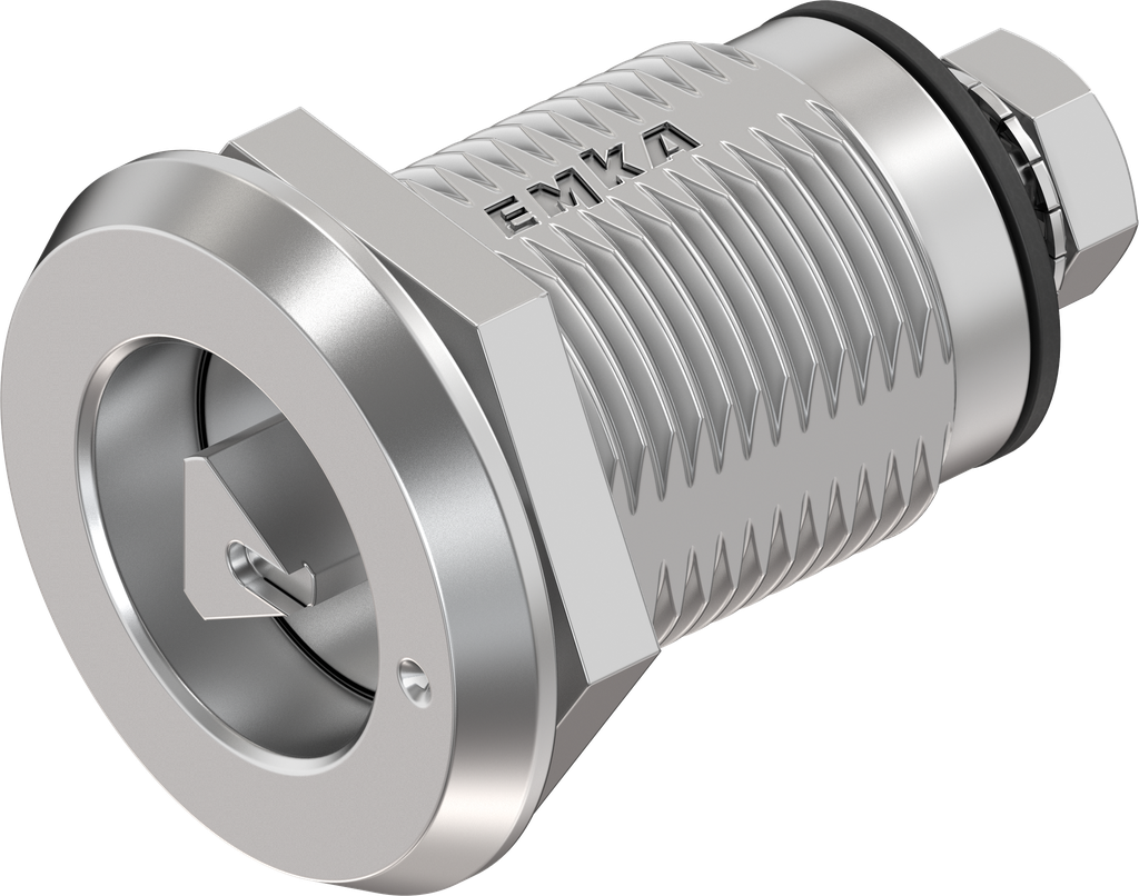 Chiusura 1/4 di giro a compressione triangolo 7 con riferimento versione sinistra, acciaio inox AISI 316