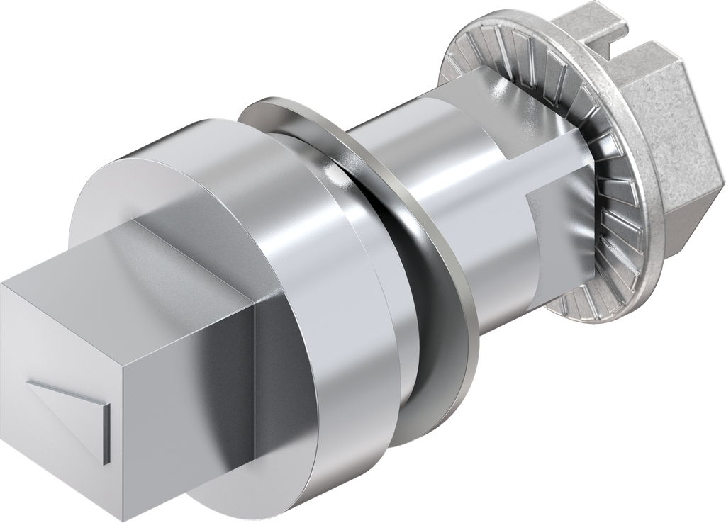 rotor carré 8, zamak chromé