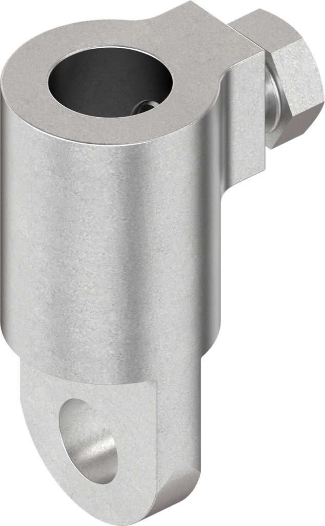 Adaptador para varilla redonda, zamak galvanizado