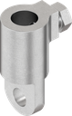adaptateur pour tringle ronde, zamak zingué