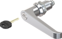 L-handle quarter turn, keyed EK 333, Zinc die chrome-plated