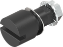 Inserto taglio 2x4, poliammide 66 GF 50 nero