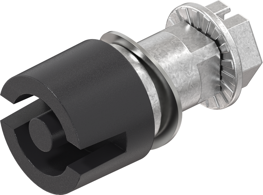 Insert double bit 5, Zinc die black powder-coated