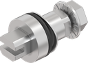 Inserto quadro 8 con intaglio, acciaio inox AISI 303